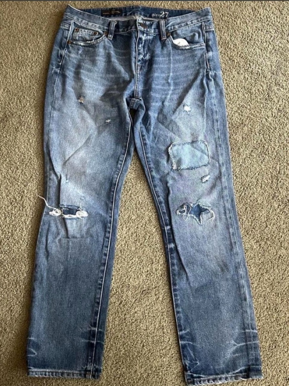 J.Crew broken boyfriend jeans size 27